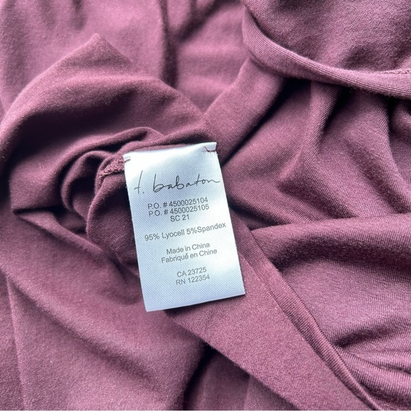 Aritzia Babaton Burgundy Open Back Stretchy Jersey Dress - Picture 13 of 14